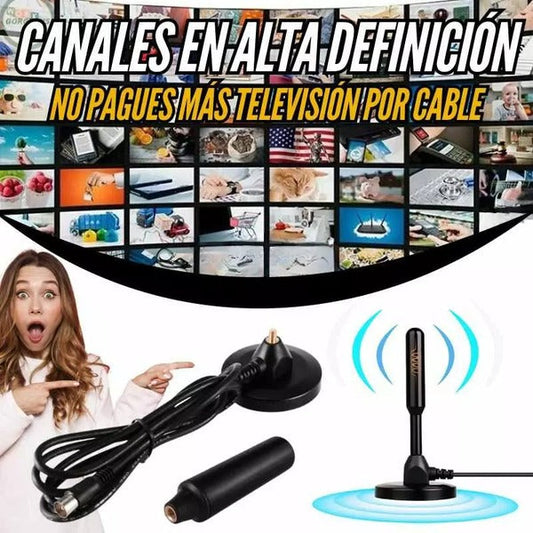 ANTENA DIGITAL HDTV PAGA 1 LLEVA 2