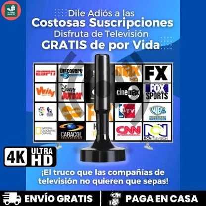 ANTENA DIGITAL HDTV PAGA 1 LLEVA 2